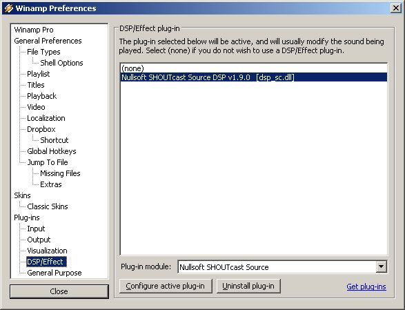 Winamp Preferences